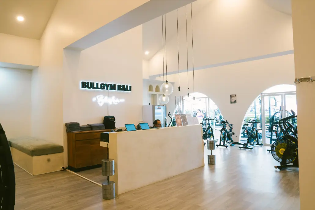 Bull Gym fitness space at Café del Mar Bali